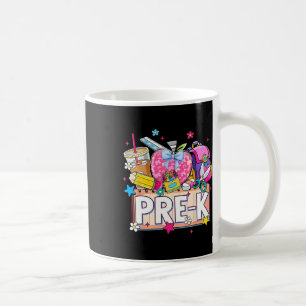 Caneca De Café Suprimentos Preppy Pré-k Feliz Último Dia de Aula