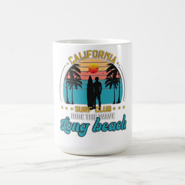Caneca De Café Surf Club Long Beach Sunset T Shirt - R (Centro)