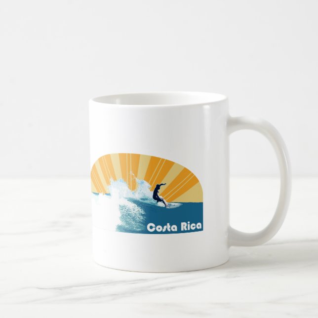 Caneca De Café Surf de Costa Rica (Direita)