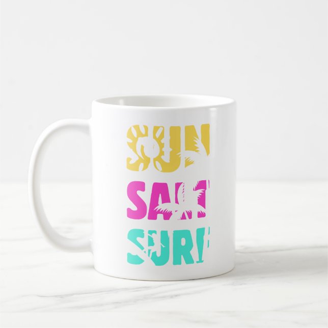Caneca De Café Surf de Sal Sun - Víblias de Verão (Esquerda)