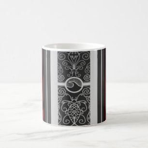 Caneca De Café Surf de tatuagem vermelha