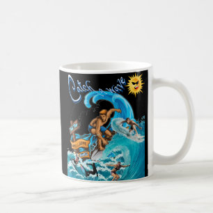 Caneca De Café Surf de Verão de Onda