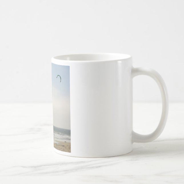 Caneca De Café Surfar do papagaio (Direita)