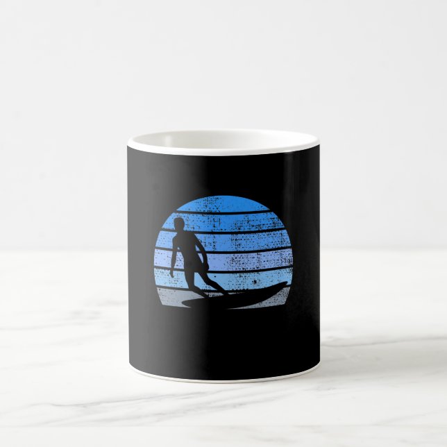 Caneca De Café Surfar em Retro (Centro)