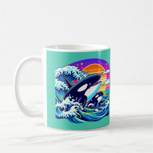 Caneca De Café Surfar nas ondas