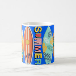Caneca De Café Surfboard de Verão sem fim