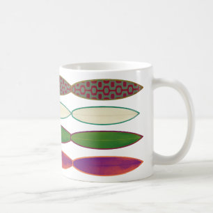 Caneca De Café surfboards ~ estilo surfar