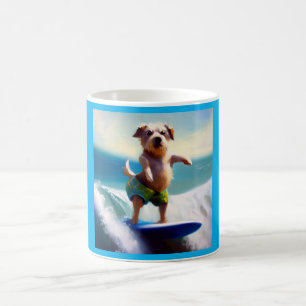 Caneca De Café Surfe de Cães