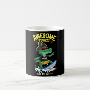 Caneca De Café surfe legal de crocodilo