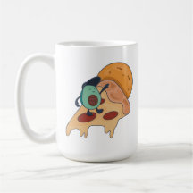 Surfe legal no Avocado em uma fatia de pizza