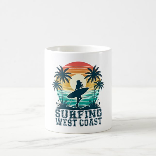 Caneca De Café Surfe na Costa Oeste (Centro)