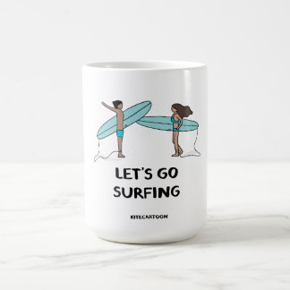 Caneca De Café Surfe/Surf - surfe em Vamos