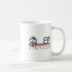 Caneca De Café Surfe Vintage 1985 Pôr do Sol no Oceano Pacífico P
