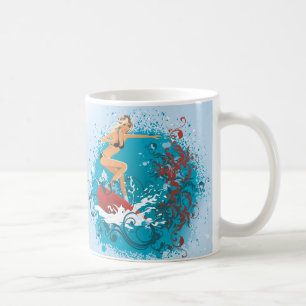 Caneca De Café Surfer Girl 1 Mug