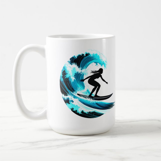 Caneca De Café surfing (Esquerda)