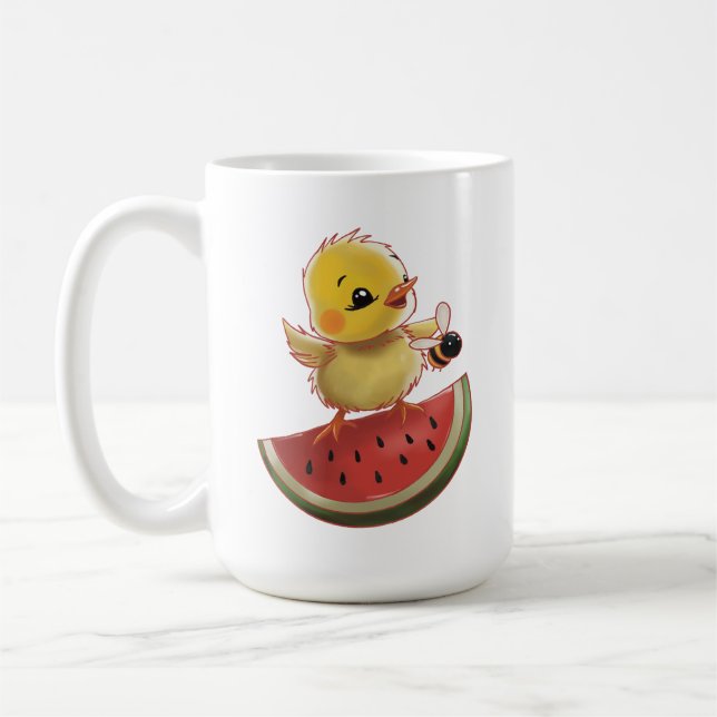 Caneca De Café Surfing on a watermelon (Esquerda)