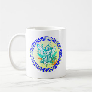 Caneca De Café Surfing Poseidon
