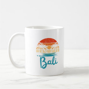 Caneca De Café Surfismo Antigo Praia de Bali Indonésia