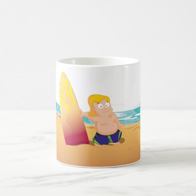 Caneca De Café Surfista (Centro)