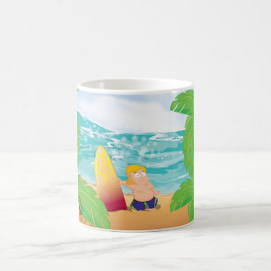 Caneca De Café Surfista