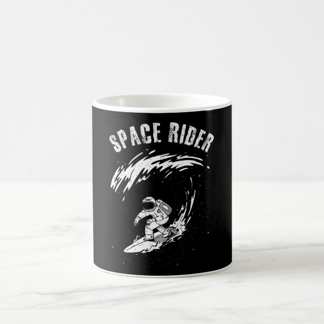 Caneca De Café Surfista Astronauta Cavaleiro Espacial (Centro)