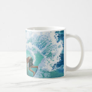 Caneca De Café Surfista de Skimboard