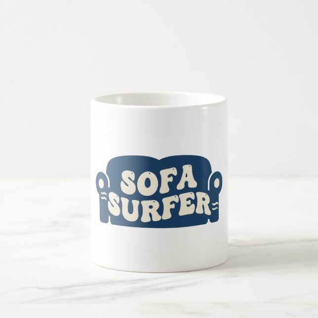 Caneca De Café Surfista de Sofá (Centro)