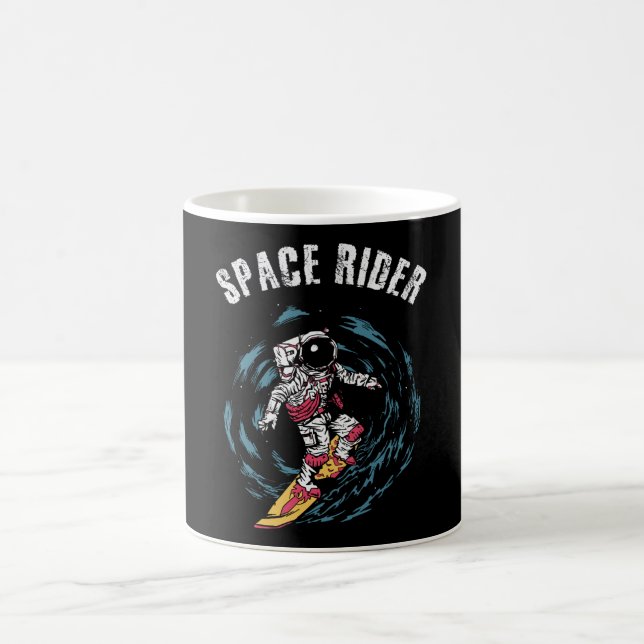 Caneca De Café Surfista do Astronauta Espacial Rider (Centro)