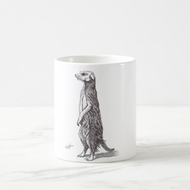 CANECA DE CAFÉ SURICATA. MEERKAT. (Centro)