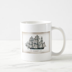 Caneca De Café Surpresa 1796 do HMS envelhecida