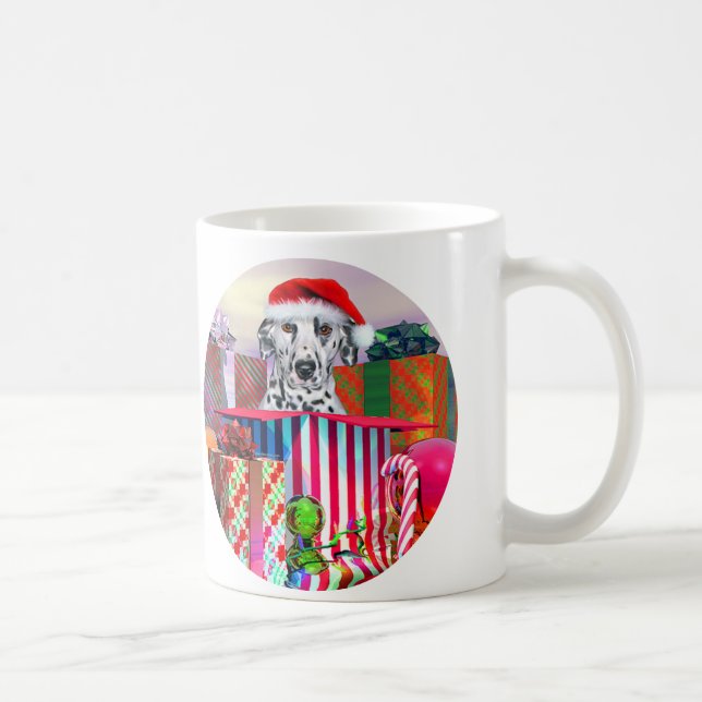 Caneca De Café Surpresa de Natal Dalmácia (Direita)