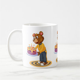 Caneca De Café Surpresa do Urso de Aniversário