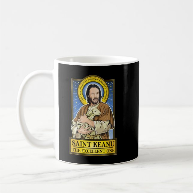 Caneca De Café Surpresa Gift Keanu Art Reeves Oferece Ventilador  (Esquerda)