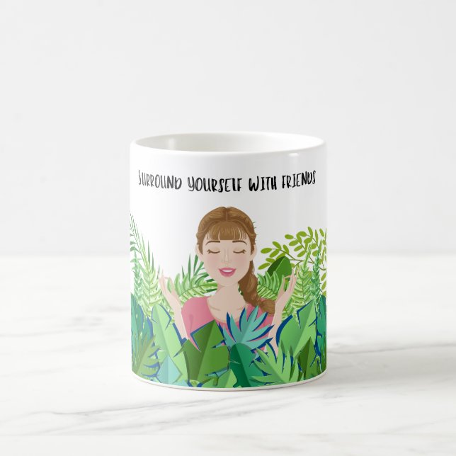 Caneca De Café Surround Você Mesmo Com Amigos Plantando Coffee Mu (Centro)