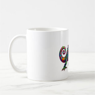 Caneca De Café Surto de Camaleão Prismático