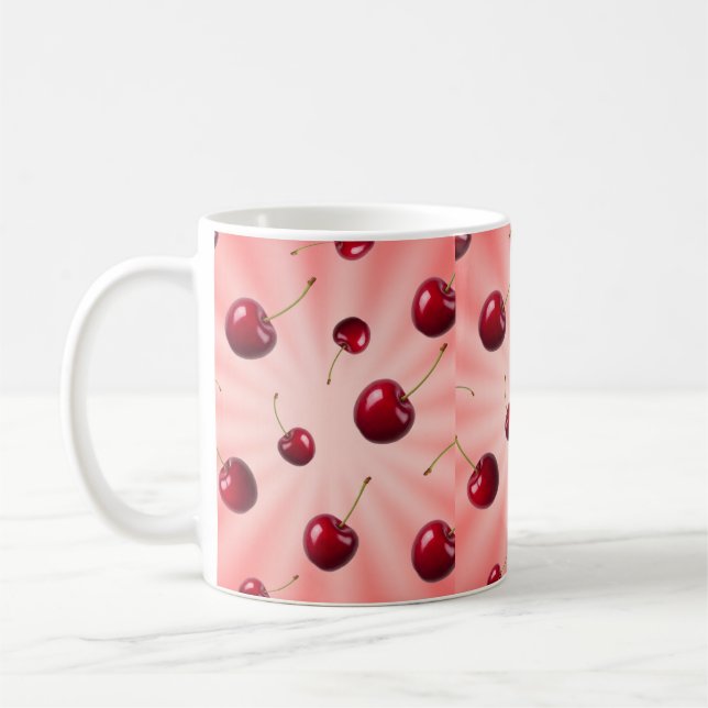 Caneca De Café Surto de Cereja (Esquerda)