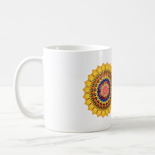 Caneca De Café Surto solar dourado (Esquerda)
