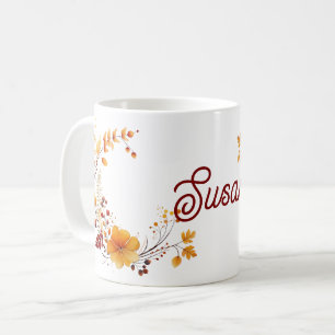 Caneca De Café Susan, apenas design floral para Susan