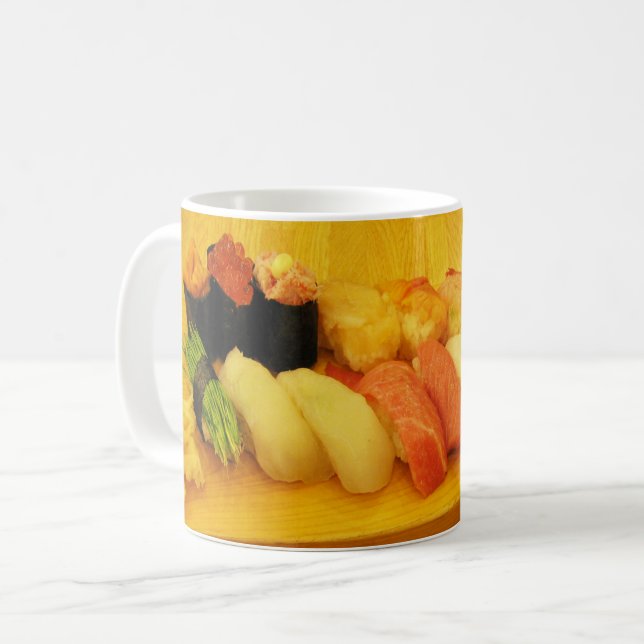 Caneca De Café Sushi 寿 司 (Frente Esquerda)