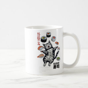 Caneca De Café Sushi Cat Harajuku Tokyo Japan Cat Caf