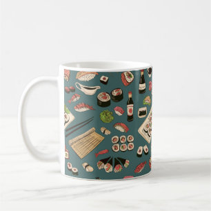 Caneca De Café Sushi colorido e rolo sem soldadura, excelente