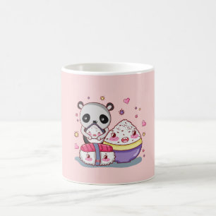 Caneca De Café Sushi E Rolls Kawaii Sushi Coffee Mug