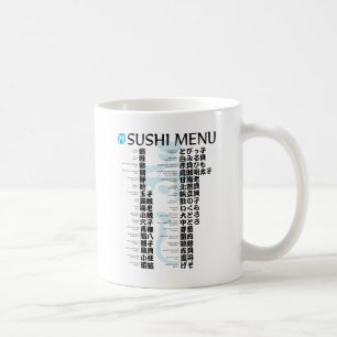 Caneca De Café Sushi menu-Jpanês
