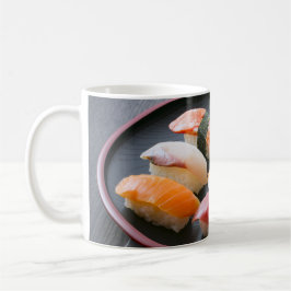 Caneca De Café Sushi plate: Art packed with classic toppings