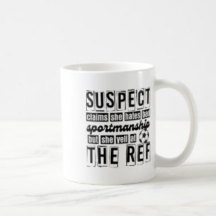 Caneca De Café Suspeita afirma que odeia o futebol de boa esporti