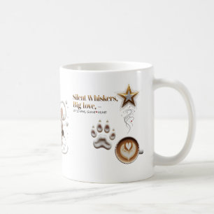 Caneca De Café Suspiros Silenciosos, Grande Amor - Mug De Gato