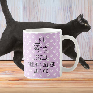 Caneca De Café Sussuro Autenticado Sussuro Personalizado Gato Lov