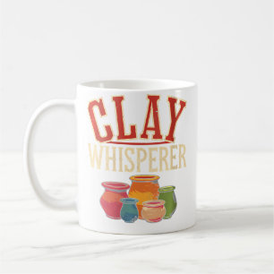 Caneca De Café Sussurrador de Argila Feminino Cerâmica Divertida