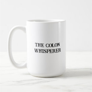Caneca De Café Sussurrador do Cólon Presente Engraçado de Gastroe