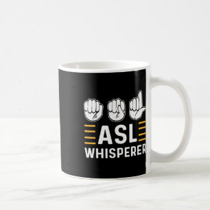 Caneca De Café Sussurrador. Sinal de Linguagem de Sinais Asl Cons